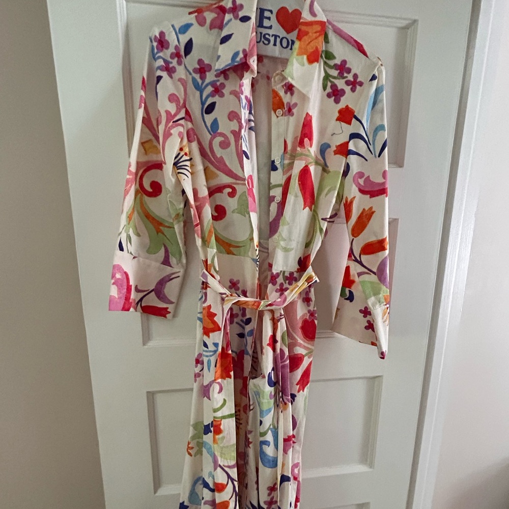 Zara multicolored shirt dress